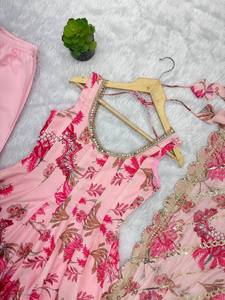 SGF-PRESENTA EL NUEVO TRAJE ANARKALI DE CORTESO DE CAMISETA CON ESTAMPADO FLORAL Y MODELO REAL PARA LA PRÓXIMA TEMPORADA DE FESTIVALES - Product Image 6