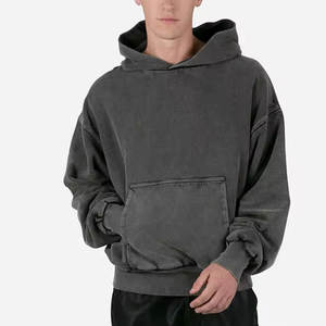 Sudaderas con Capucha de Corte Regular, Lavado Ácido, Color Sólido, con Logotipo Personalizado, Súper Suaves, de Invierno, 100% Algodón, Forro Polar Transpirable, Hechas en Pakistán - Product Image 1