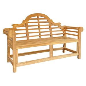 Banco de Jardín de Teca Sólida, Diseño Tradicional, 2 Plazas, para Patio, Resistente al Agua, Ecológico, Cómodo, Patas Tipo Sable, OEM - Product Image 1