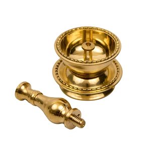 Lampe Diya en laiton doré, lampe à huile en métal faite à la main, porte-bougie traditionnel pour la décoration de la maison - Product Image 4