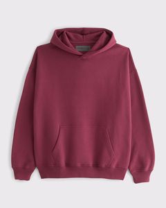 Sudadera con Capucha Extra Grande para Hombre, Color Sólido, Forro Polar, Diseño Casual con Bolsillos, Largo Regular, Ropa de Otoño, Sudadera de Algodón Tejido - Product Image 2