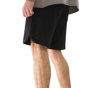 Pantalones Cortos de Felpa para Hombre, Cintura Elástica, Cordón Largo, Bolsillos Laterales, Corte Holgado, Dobladillo Abierto, Venta al por Mayor, Fabricante OEM, Proveedor B2B - Product Image 3