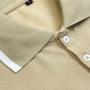 Embroidery <b>Chest</b> Logo Polo Shirt for Men Streetwear High Quality Summer Daily Use Short Sleeves Down Collar Men's Polo Shirts - Product Image 5
