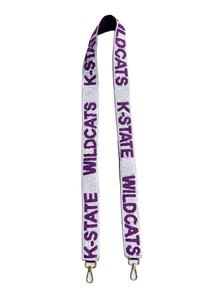 Hand made Rammer jammer Customized choice White Gold Seed Beaded Bag Straps Hook EM Horns Fashionable Accessory <b>Purse</b> Strap - Product Image 3