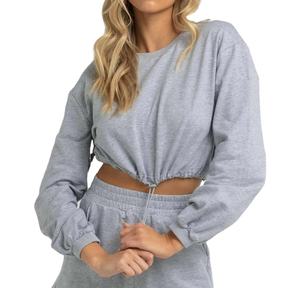 Hoodie court personnalisé brodé pour femme, pull molletonné à manches longues, style streetwear, pour l'hiver - Product Image 4