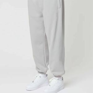 Pantalon de jogging 100 % coton OEM en gros, personnalisé, couleur nude, pour homme, avec molleton uni, pantalon homme, pantalon de survêtement homme - Product Image 3