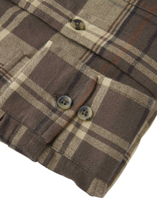 Chemise en flanelle pour homme, manches longues, coton, tissu doux et confortable, idéale pour les activités de plein air, les voyages, le travail, qualité premium brossée. - Product Image 4