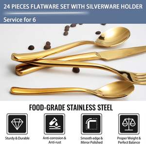 Ensemble de couverts élégants et écologiques en acier inoxydable pour cérémonies et repas décontractés – Vente en gros - Product Image 5