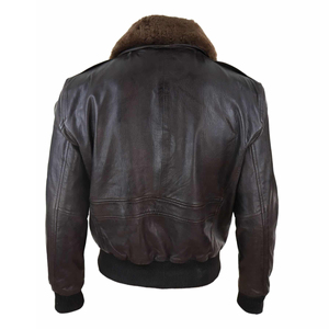 Top Premium <b>Mens</b> Leather <b>Fur</b> <b>Jacket</b> Elegant Winter Wear Thick Warm Design High Quality Export Supplier Custom Branding - Product Image 3