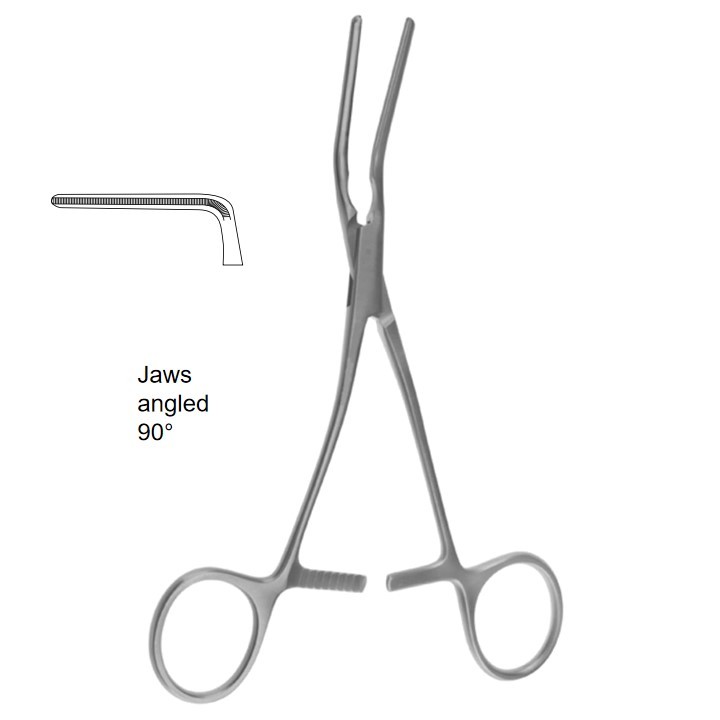 Jaws angled 90°