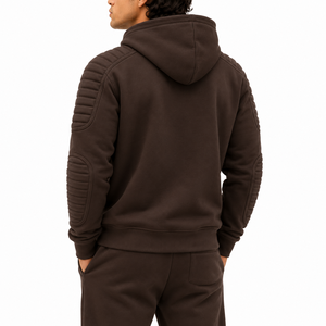 Sudadera con capucha de forro polar de doble capa estilo corte holgado, oversize, acolchada, estilo streetwear Kanye, para hombre, estilo rapero, para niños - Product Image 2