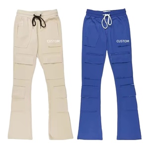 2024 personnalisé hommes mode 100% coton polaire survêtement pantalons de survêtement respirant été pantalons pour adultes - Product Image 1