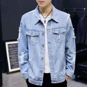 Factory Manufacture New Arrival Long Sleeve Men Jeans Jacket Customized Wholesale Prices Denim Jacket - Product Image 1