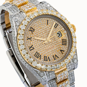 Reloj Iced Out de Moissanita con Diamantes VVS, Lujo Hip Hop, Acero Inoxidable, Cuarzo, Correa Personalizada de 20mm, Esfera de Cristal, Edición Limitada - Product Image 2