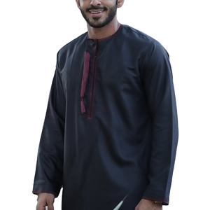 Al for Daffah Thobe pour hommes de haute qualité, élégant et confortable, vêtements traditionnels musulmans teints en fil, vêtements personnalisés Maroon Tussle Wear - Product Image 1