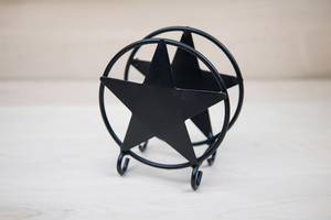 Metal Star Napkin <b>Holder</b> - Amish Handmade in USA - Wrought Iron - Product Image 3