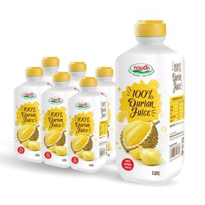 Jus de Durian 1L, type purée, en bouteille PP, boisson gazeuse, fournisseur en gros, production sous marque privée - Product Image 1