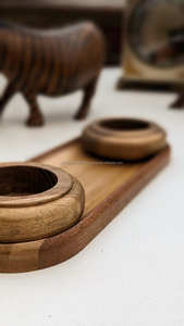 Elégant support de lampe T en céramique peint à la main, support de bougie de chauffe-plat artistique pour les festivals, les fêtes et le style de la maison - Product Image 4