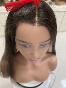 Perruques sans colle en cheveux humains naturels, longues et lisses, pré-épilées, en cheveux vierges bruts, avec dentelle transparente HD pour perruques Lace Front - Product Image 5
