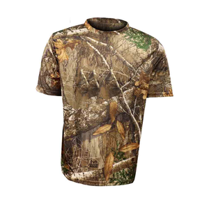 เสื้อยืดล่าสัตว์คุณภาพสูงสำหรับขายส่ง ลายพรางป่า น้ำหนักเบา แห้งเร็ว เหมาะสำหรับฤดูร้อน - Product Image 4
