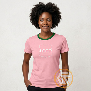 T-shirt de sororité Alpha Kappa pour femme en gros - 100 % coton jersey respirant, écologique, anti-plis, vêtement d'été - Product Image 4