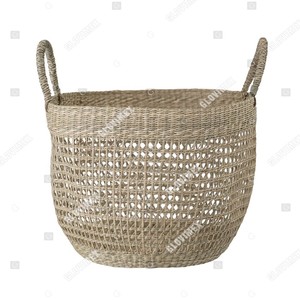 Cesto de Ropa Redondo Rústico de Alta Calidad y Ecológico, de Fibra Natural, con Tapa, Tamaño Personalizable - Product Image 4