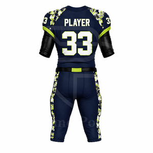 Conjunto de Pantalones y Camiseta de Fútbol Americano Premium, Uniforme de Equipo Personalizado con Letras Impresas, 100% Poliéster, Secado Rápido, Transpirable, Venta al Por Mayor - Product Image 3