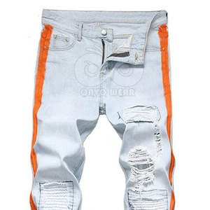 Nouveau style de jeans déchirés pour hommes, pour usage extérieur, de qualité supérieure, couleur unie, jeans déchirés pour hommes - Product Image 6