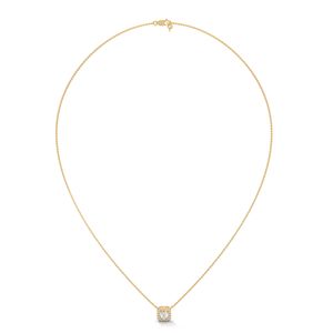 Collar con Colgante de Joyería Fina de Oro con Esmeralda y Diamante Cultivados en Laboratorio para Mujer, Regalo de Lujo y Estilo de Boda - Product Image 3