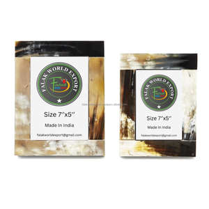 กรอบรูปควายฮอร์นวัวธรรมชาติทำด้วยมือคุณภาพระดับพรีเมียมกรอบรูปแขวนผนังที่ดีที่สุดของตกแต่งบ้านจาก Falak World Photo Display - Product Image 2