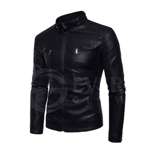 Chaqueta de moda de cuero de vaca de tacto suave de calidad fina para hombres Los mejores fabricantes OEM Chaqueta de cuero de moda de nuevo estilo - Product Image 1