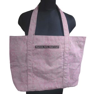 Bloc imprimé sac fourre-tout à bandoulière pour femmes Style Boho motif imprimé à la mode ouvert lavable pour pique-nique à la plage - Product Image 1