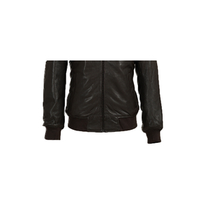 OEM Service Hot Premium Quality 100% Leather Winter <b>Jacket</b> for Men Casual Style Zipper Closure Reversible Waterproof Front - Product Image 3