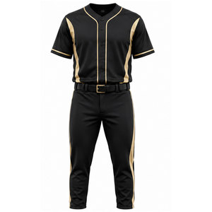 Uniforme de Béisbol, Tela Atlética Transpirable, Ropa Deportiva Cómoda para Equipos, Conjunto de Uniforme a Juego - Product Image 1