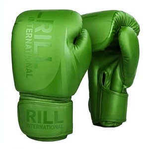 Gants de boxe en cuir 16 oz pour l'entraînement, rembourrage confortable, séances longues, design respirant, usage quotidien, réglables avec sangle de poignet - Product Image 5
