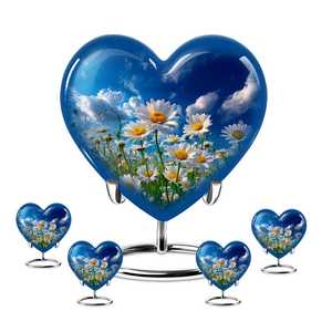 Urna Conmemorativa Estilo Americano con Mariposas Voladoras para Cenizas de Adultos, Urna de Cremación Grande con Acabado Brillante, Diseño de Color Personalizable - Product Image 6