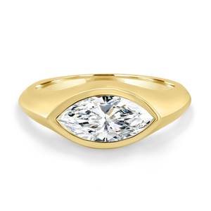 Anillo Moderno de Diamante Corte Marquesa de Alta Calidad de 1.01CT, Oro Sólido de 14K con Rodio, Diamante Cultivado en Laboratorio, Regalo para Aniversario de Bodas, Fiestas, Novias - Product Image 4