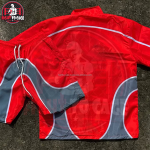 Ensemble de survêtement décontracté 2 pièces en nylon pour homme, coupe-vent d'été 2026, avec short et haut à manches longues - Product Image 2