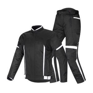 Men Motorcycle Racing <b>Suit</b> Printed Plus Size Black <b>Red</b> PU Windproof Full Sleeve All Seasons Protective Gear Kit - Product Image 4