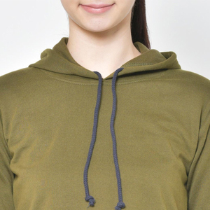 Conjunto Deportivo para Mujer, Top Corto con Capucha y Pantalones, Conjunto de 2 Piezas - Product Image 2