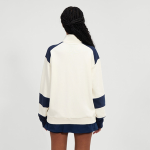 Sweat-shirt décontracté pour femme à col rond en polaire écologique avec poches, poignets et ourlet côtelés, idéal pour l'automne et l'hiver - Product Image 2