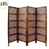 Nouveau design blanc couleur cloison de séparation mobile bois sculpté design rotin artisanat diviseur de pièce écran diviseur de pièce meilleur prix