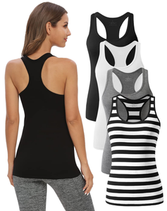 Camiseta sin mangas lisa para mujer, chaleco informal sin mangas, ropa básica de verano suave y elástica - Product Image 6