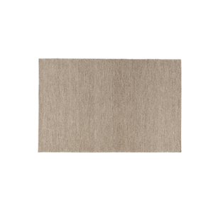 Tapis en laine tissé à la main, tissage plat géométrique, tapis de zone aux tons naturels, revêtement de sol artisanal indien - Product Image 2