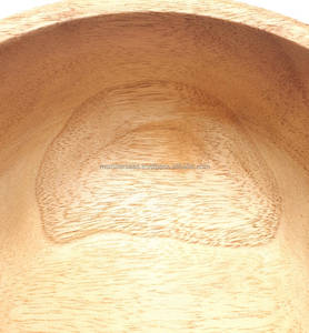 <b>Rustic</b> Paulownia Wood Bowl Handcrafted Decorative Wooden Bowl for Kitchen <b>Table</b> Home Display - Product Image 2