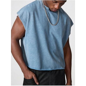 Camiseta sin Mangas para Hombre al por Mayor, Ligera, de Verano, para Gimnasio, con Logotipo Personalizado, Camiseta de Algodón, Ropa Deportiva Informal de Primera Calidad - Product Image 6