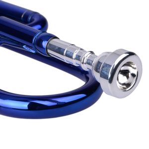 Ensemble de gants pour trompette en Si bémol bleus, instruments en laiton - Product Image 6