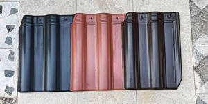 Tuile de toit en céramique émaillée ondulée verte de haute qualité, contemporaine, imperméable, résistante à la chaleur et durable, disponible en plusieurs couleurs, pour temple - Product Image 4