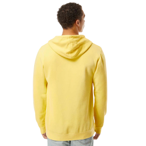Sweat-shirt à capuche unisexe en tissu pigmenté, poids moyen, doux et respirant, pour un confort décontracté et un style de vie actif - Product Image 2