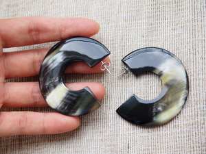 Pendientes de Cuerno de Búfalo Naturales y Ecológicos de Alta Calidad, Estilo Animal para Mujer, Gran Venta para Bodas y Otras Ocasiones - Product Image 2